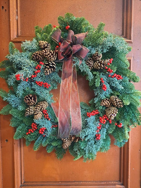 HAND DESIGNED CHRISTMAS WREATH